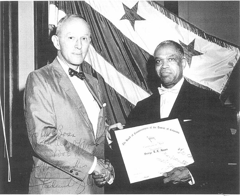 Chairman Hayes Receiving Commendation from Walter
