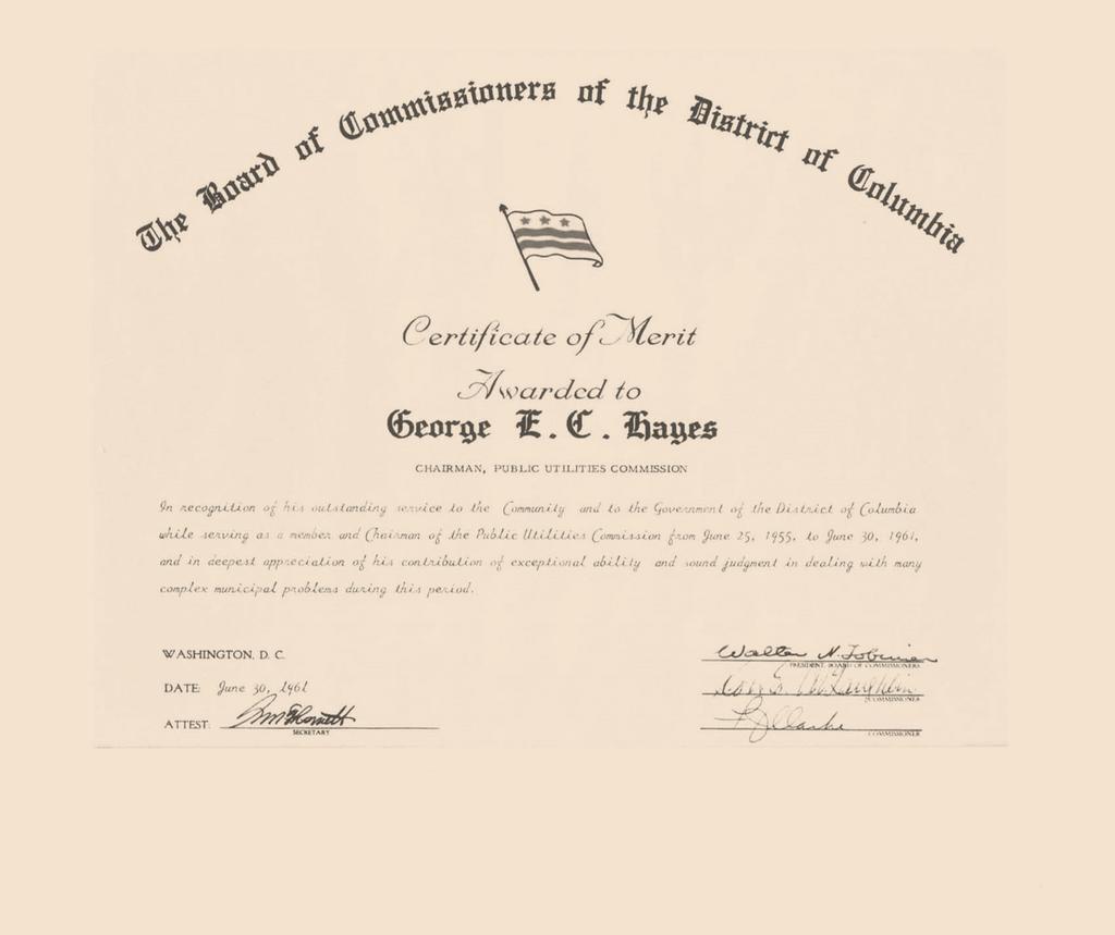 Certificate of Merit Awarded