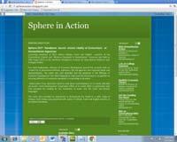 SPHERE IN ACTION SRILANKA Consortium of humanitarian agencies moderates a Google group named Sphere In Action Google group which is dedicated to dissemination of updates and information on emergency