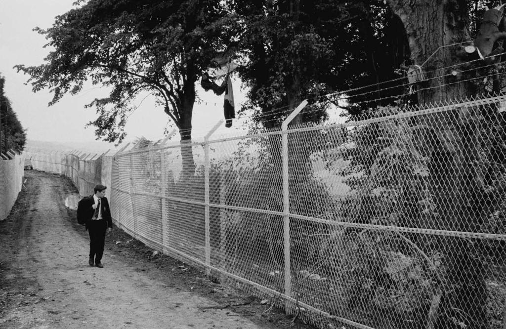 July 1994 A huge security fence was erected around the last stand of trees at Whitecroft in