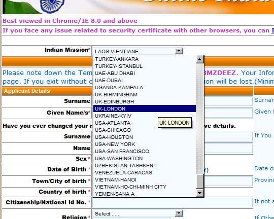 Go to the https://indianvisaonline.gov.in/visa/ and click on Online Application Link: You will be taken to the new window.