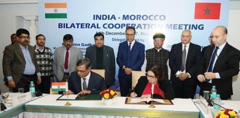 India-Morocco signed Memorandum of Understanding for cooperation in healthcare India and Morocco signed a memorandum of understanding on December 14, 2017 in New Delhi to increase cooperation in
