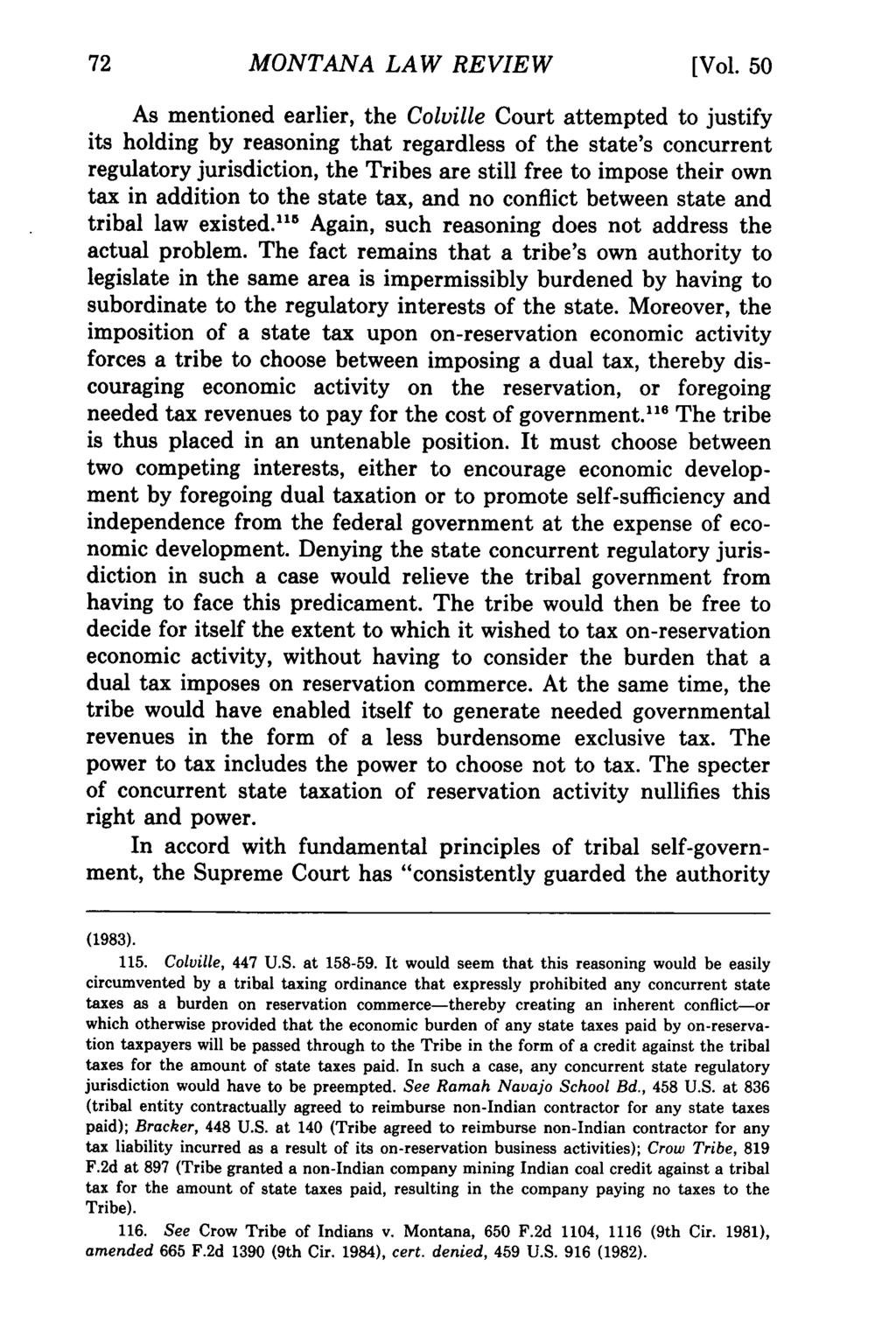 Montana Law Review, Vol. 50 [1989], Iss. 1, Art. 3 MONTANA LAW REVIEW [Vol.
