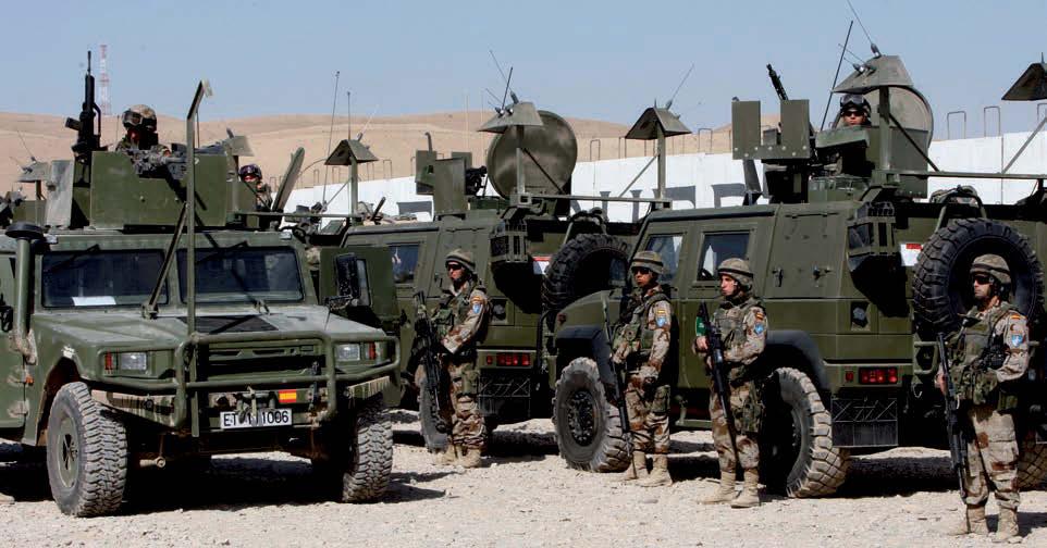 Spanish troops in Qala-i-Naw (Afghanistan) part of the political reforms being implemented in the southern rim countries of the Western and Central Mediterranean.