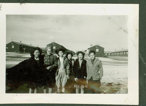 Figure 1. Clarice Chase with her English students at Heart Mountain Relocation Camp.