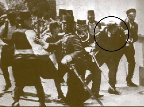 nationalist Gavrilo Princip in Sarajevo