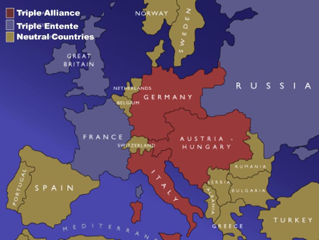 into the war Central Powers Germany,