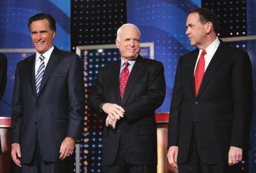 AP Photo/mary Ann Chastain AP Photo/John Raouxz Republican presidential hopefuls, from left, former Massachusetts Gov. Mitt Romney, Sen. John McCain, R-Ariz., and former Arkansas Gov.