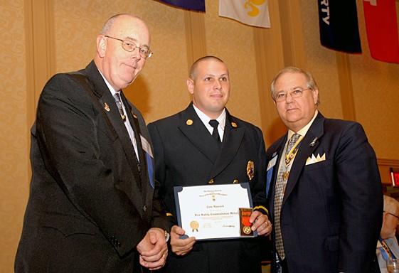 The recipient was: However, probably the most significant accomplishment Lt Hancock made during his time in the Training Division is the development and implementation of the Portable Firefighter