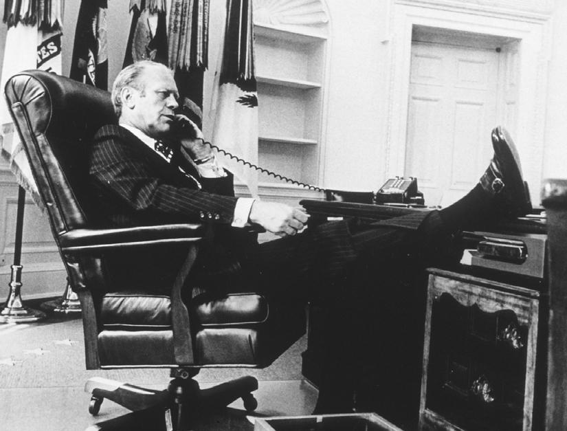 At 11:28 PM, Ford returned to the Oval Office, and three minutes later went to the Situation Room, where White House officials meet during crisis situations.