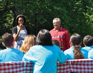 This couldn t be exhibited more explicitly than when First Lady Michelle Obama and NCAI s President Jefferson Keel walked together from the White House to the White House kitchen garden for an event