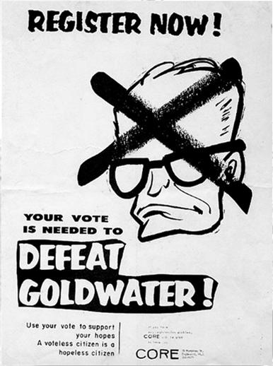 Johnson Goldwater opposed LBJ s social legislation Goldwater alienated