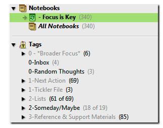 Example GTD In Evernote