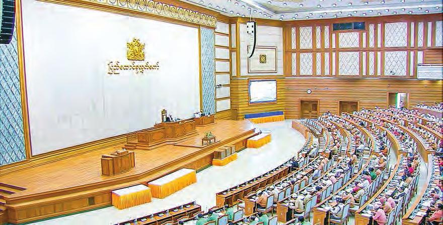 2 parliament 24 october 2017 6 th regular session of 2 nd Pyidaungsu Hluttaw discuss monetary issues Aung Ye Thwin, Aye Aye Thant (Myanmar News Agency) In the second day meeting of 2nd Pyidaungsu