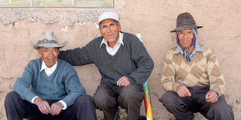 Manuel, Francisco and Julian are part of a collective of 14 committees who were brought together by MINKA, Trade Aid s partner in Peru.