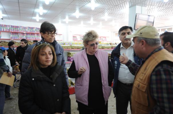 The delegation also visited the school, a child friendly space, a rubhall and met with a number of Syrian families who requested for support on securing freedom of movement and resettlement services.