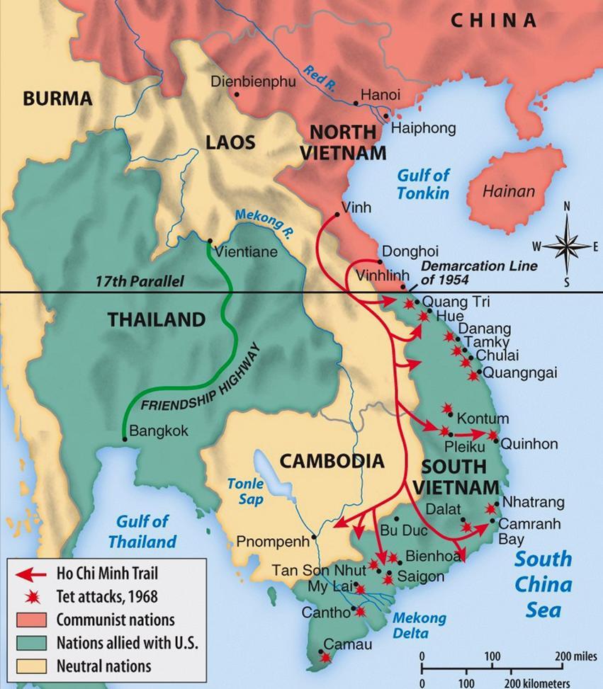 Vietnam War: 1965-1973 Fear of Communism created the Domino Theory the belief that if one