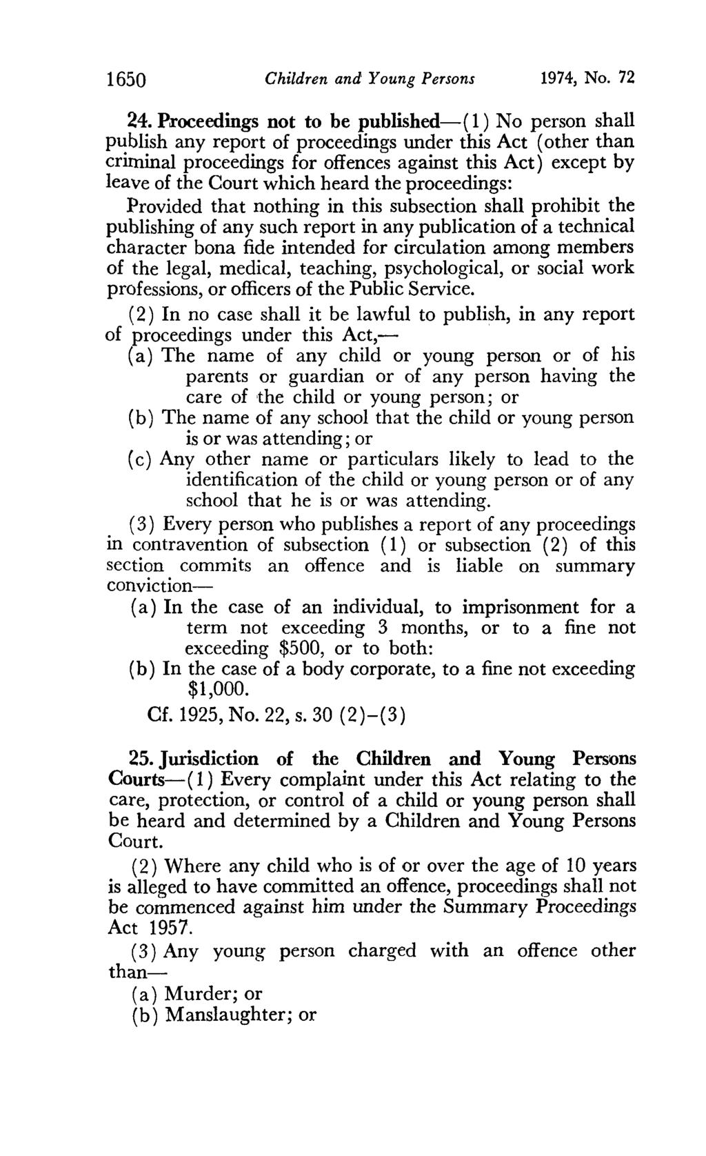 1650 Children and Young Persons 1974, No. 72 24.