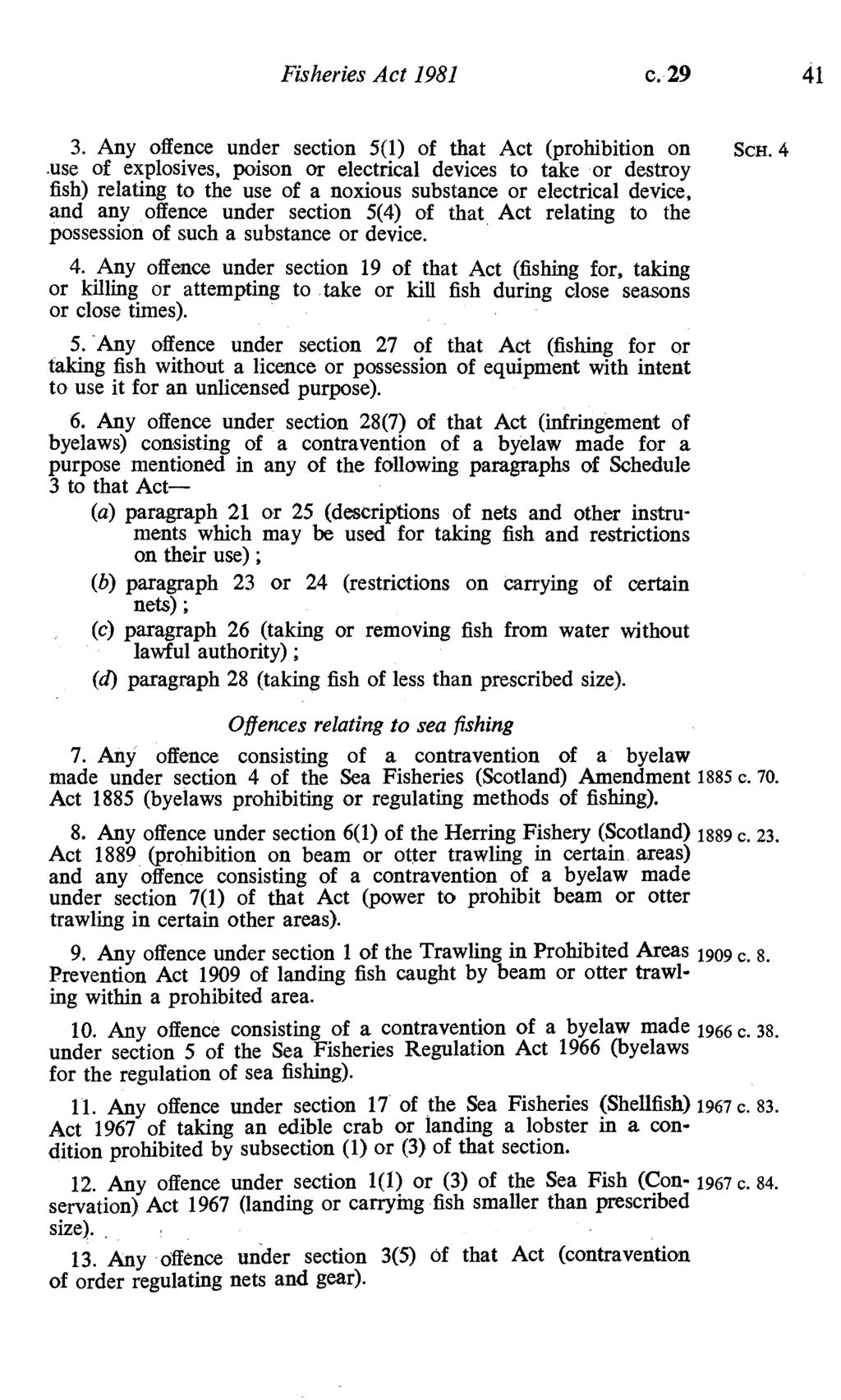 Fisheries Act 1981 c. 29 41
