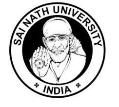 Sai Nath University Ranchi, Jharkhand, PH-0651-2544082 (Established by Jharkhand Govt. Act No.