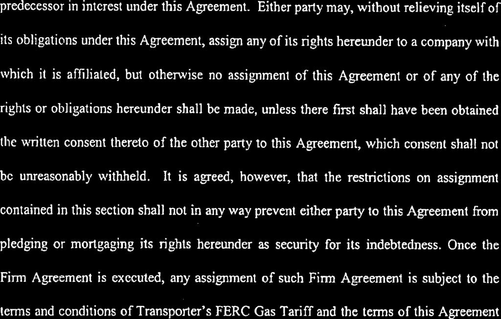 : Exhibit EDA- I Page 28 predecessor in jntcrest under this Agreement.