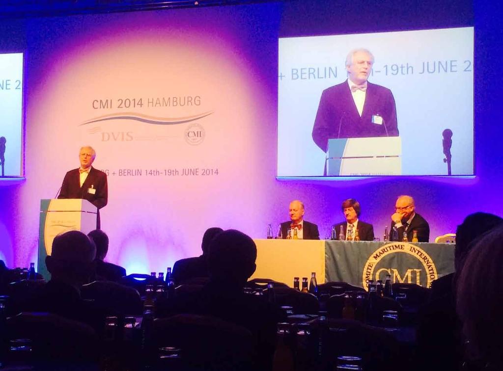 Report from the CMI Conference The CMI conference opened at the Atlantic Hotel in Hamburg on Monday, 16 June 2014.