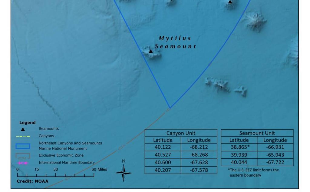 65162 ( Four of these seamounts Bear, Physalia, Retriever, and Mytilus are in the United States Exclusive Economic Zone. ).