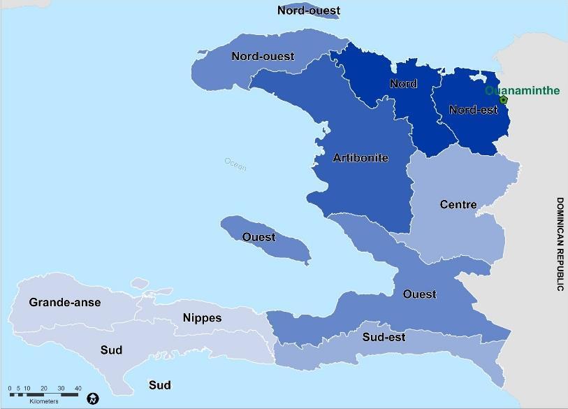 BORDER MONITORING SITREP IOM HAITI The following maps indicate primary return destinations for deportees per border crossing point.
