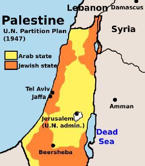 Immediately following adoption of the UN Resolution by the General Assembly in November 1947, outbreaks of violence took place between Palestinian Jews and Arabs known as the 1947-48 Civil War.