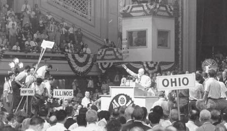 Every four years, political party delegates gather to select a ticket candidates for president and vice president as they did in 1948 in Philadelphia.