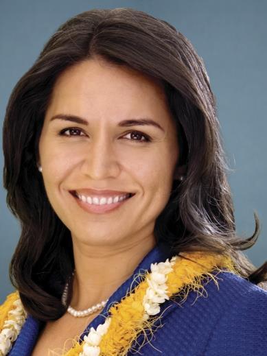 Congresswoman Tulsi Gabbard Democrat Tulsi Gabbard is a former Honolulu City Council member who survived a hard-fought primary to notch an easy general election victory in this overwhelmingly