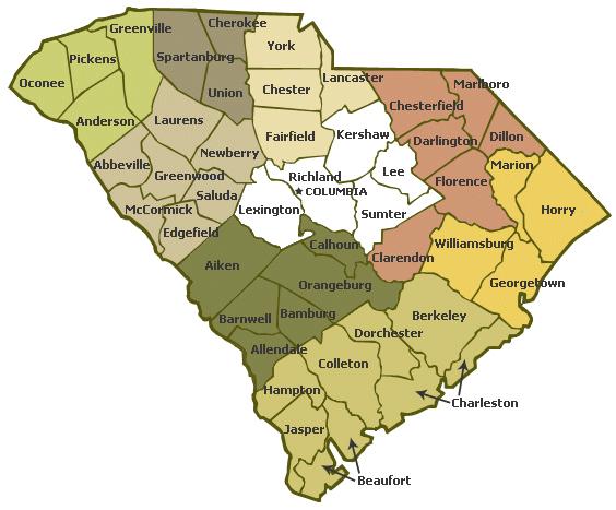 SCLS Offices & Counties Served Charleston Office Serving: Beaufort, Berkeley, Charleston, Colleton, Dorchester, Hampton, and Jasper Counties Columbia Office Serving: Lee, Lexington, Kershaw,