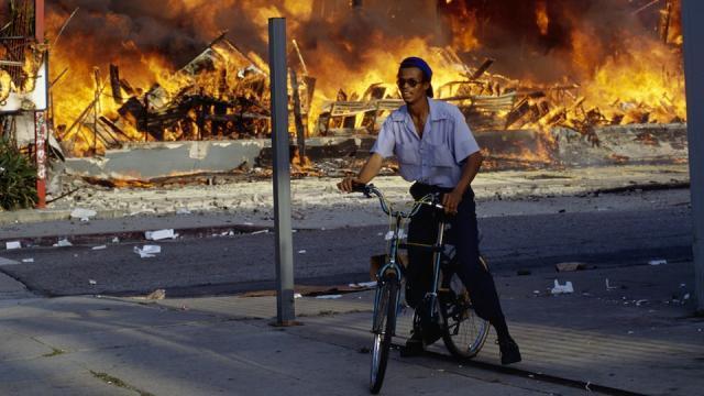 Bush Years: o With the economy again in recession and with the 1992 Los Angeles Riots, where several LAPD Officers were acquitted