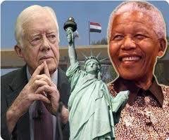 Carter condemned apartheid (segregation) in South Africa, he pressured the USSR into allowing its Jews to emigrate (leave), and