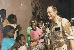 Bush s greatest success as the USA forced Iraq s Saddam Hussein to leave Kuwait.