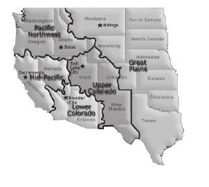 The Bureau of Reclamation is divided into five regions, with three to six area offices in each region. Unlike most other agencies, its regions are not delineated by state boundaries.