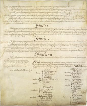 It was on that day in 1787 that the delegates to the Constitutional Convention in Philadelphia signed the document that they had worked on for nearly four months.