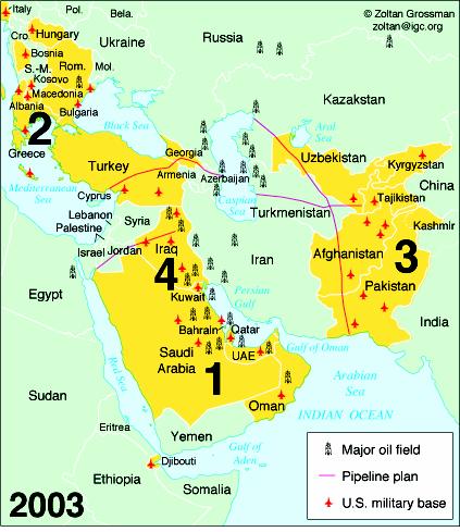 Iraq War, 2003 Bases built to wage wars, or wars waged to build bases? U.S.
