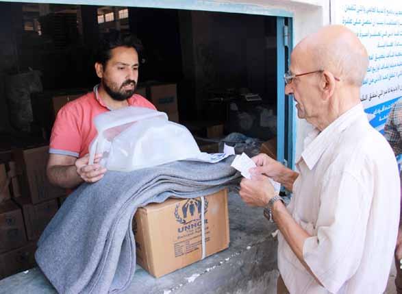 UNHCR Continues to Deliver Assistance Throughout Syria On 07 and 17 July, 7,000 individuals/1,400 families in the New Aleppo area of Aleppo city received CRIs including mattresses, blankets, baby and