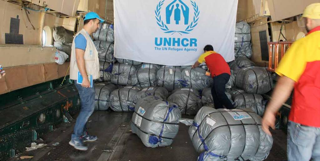 UNHCR Airlifts Tents to Qamishly in Coordination with the WFP UNHCR / Qamishly 2016 As mentioned previously, because of the closure of the Nusaybeen border crossing and the inaccessibility of the