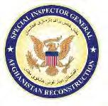 SIGAR Special Inspector General for Afghanistan Reconstruction OFFICE OF SPECIAL PROJECTS