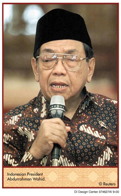 Decentralisation Policy Under Political Turbulence Abdurrahman Wahid (Sept 1999 - July 2001) 1st democratically elected through MPR (upper house) Personal trait of president: physically incapable,