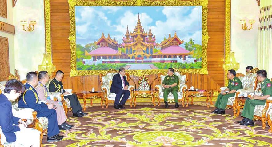 Senior General Min Aung Hlaing receives Thailand Ambassador 7 COMMANDER-IN-CHIEF of Defence Services Senior General Min Aung Hlaing received Ambassador of Thailand to Myanmar Mr.