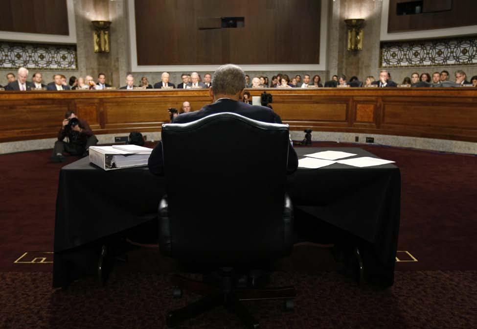 January 4, 011 Reuters/ Kevin Lamarque - A testimony before the Senate Judiciary Committee on Capitol Hill in