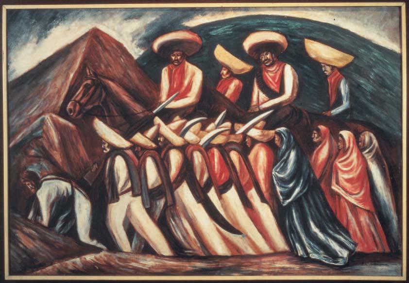 Page 6 of 7 History Through ZAPATISTAS (1931) José Orozco, one of Mexico's foremost artists, painted these Zapatistas (followers of Zapata), to honor the peasant men and women who fought in the