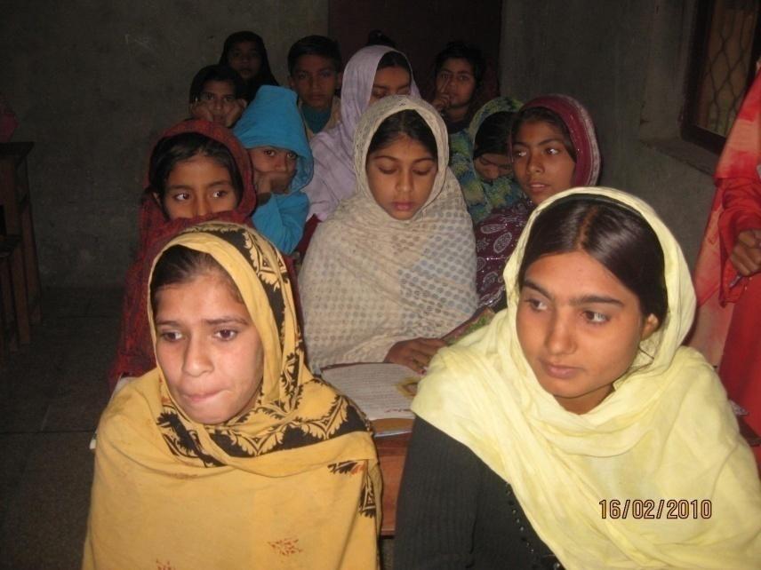 Pakistan Grantee: Children Care Foundation of Pakistan - CCF Project title: Rehabilitation / Elimination of Female Child Labour through Provision of Education Objective: To contribute to reducing