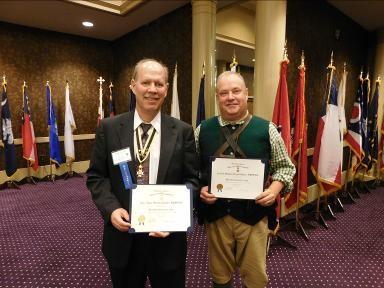 Isaac Shelby Chapter and Geoff Baggett, President of the Colonel Stephen
