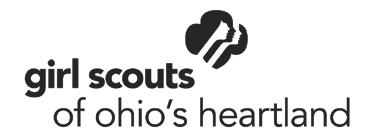 Girl Scouts of Ohio s Heartland 1700 Watermark Drive, Columbus, OH 43215-1097 614-487-8101 or 800-621-7042 614-487-8189 (fax) gsoh.