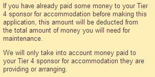 If you have paid some of your accommodation fees, you should answer Yes and state the full amount of money you have paid. If you are not in University housing, you should answer this question No.