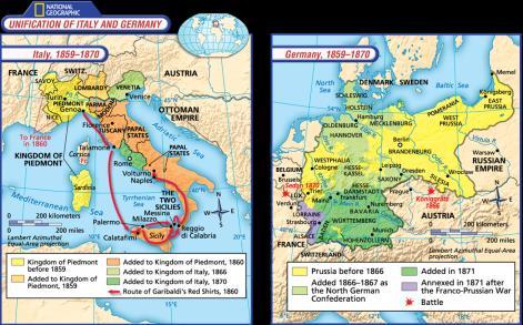 German Militarism Italy was finally unified after the Austro- Prussian War of 1866